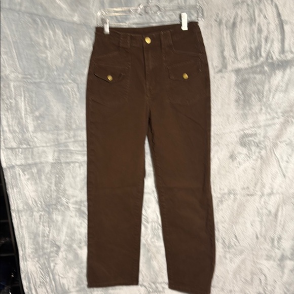 Cider Chocolate Brown High-Waisted Pants women’s size small - Picture 1 of 8